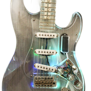 Custom Regent ST LED Plexiglass Acrylic Lucite Body Fretboard Tree Of Life Inlay Guitar