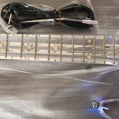 Custom Regent ST LED Plexiglass Acrylic Lucite Body Fretboard Tree Of Life Inlay Guitar - Image 6