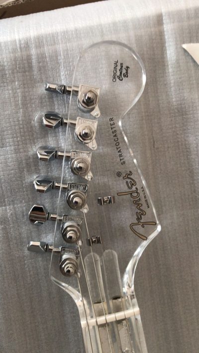 Custom Regent ST LED Plexiglass Acrylic Lucite Body Fretboard Tree Of Life Inlay Guitar - Image 9
