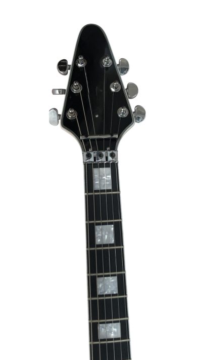 Custom Crown Bullseye Zakk Wylde Bullseye Classic Cream White Floyd  Rose Tremolo Flying V Guitar - Image 7