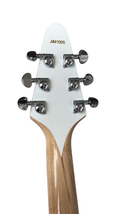 Custom Crown Bullseye Zakk Wylde Bullseye Classic Cream White Floyd  Rose Tremolo Flying V Guitar - Image 6