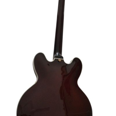 Custom Crown ES335 Bigsby Vibrato Tailpiece Tiger Maple Top Sunburst Semi Hollow Jazz Fhole Guitar - Image 6