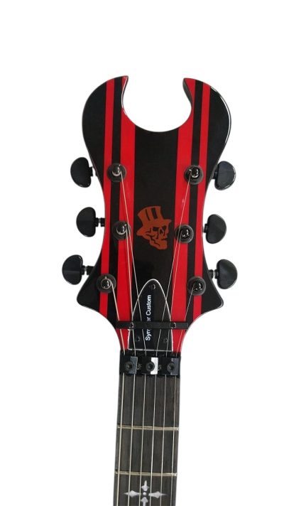 Custom Titan Synyster Gates Black Red Pinstripe Floyd Rose Tremolo Guitar - Image 7