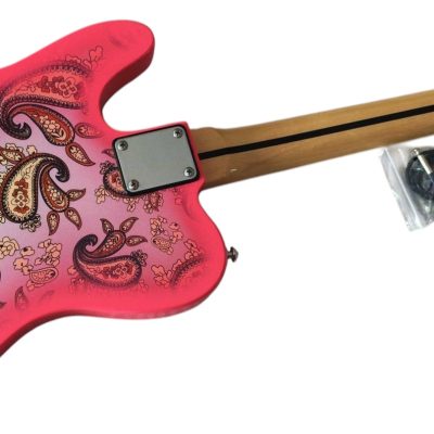 Custom Regent Pink Paisley Pattern Maple Fretboard Electric Guitar - Image 6