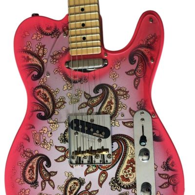 Custom Regent Pink Paisley Pattern Maple Fretboard Electric Guitar