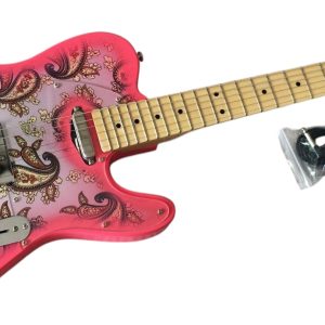 Alternative view of Custom Regent Pink Paisley Pattern Maple Fretboard Electric Guitar