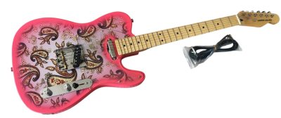 Custom Regent Pink Paisley Pattern Maple Fretboard Electric Guitar - Image 2
