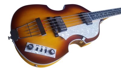 Custom Vale Violin Sunburst Finish Pearloid Pickguard 500/1 Bass - Image 5