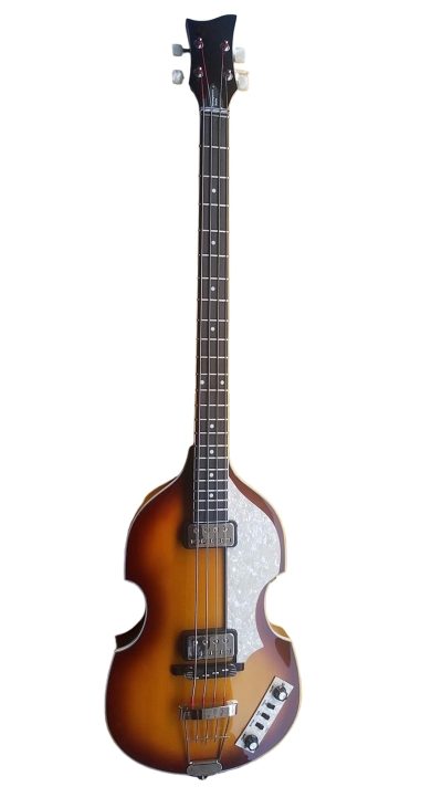 Custom Vale Violin Sunburst Finish Pearloid Pickguard 500/1 Bass - Image 3