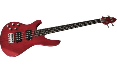 Custom Dynasty Action Red HH4 Meranti Body Bass - Image 4
