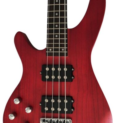 Custom Dynasty Action Red HH4 Meranti Body Bass