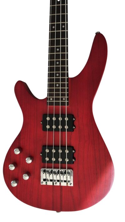 Custom Dynasty Action Red HH4 Meranti Body Bass