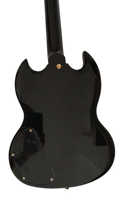Custom Crown SG Blue Burst Tiger Maple Top Skull And Crossbones Guitar - Image 7