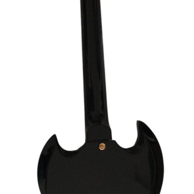 Custom Crown SG Blue Burst Tiger Maple Top Skull And Crossbones Guitar - Image 6