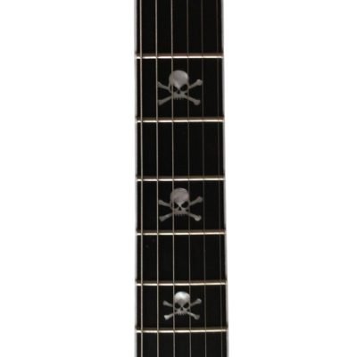 Custom Crown SG Blue Burst Tiger Maple Top Skull And Crossbones Guitar - Image 4