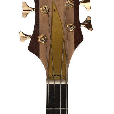 Custom Nova Left Handed Lemmy Kilmister 4004 Walnut Wood Carved With Oak Leaves Bass - Image 4