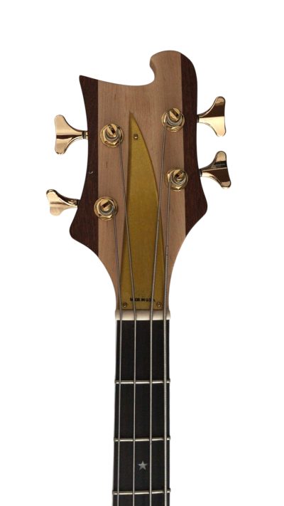 Custom Nova Left Handed Lemmy Kilmister 4003 Walnut Wood Carved With Oak Leaves Bass - Image 4