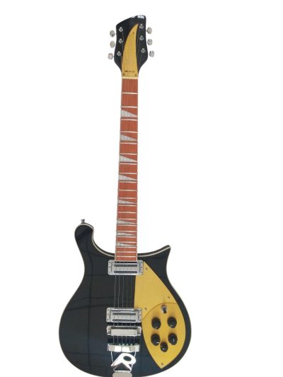Custom Nova Black Jetglo 620 Solid Body Padauk Fretboard Guitar - Image 7