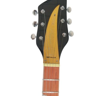 Custom Nova Black Jetglo 620 Solid Body Padauk Fretboard Guitar - Image 6