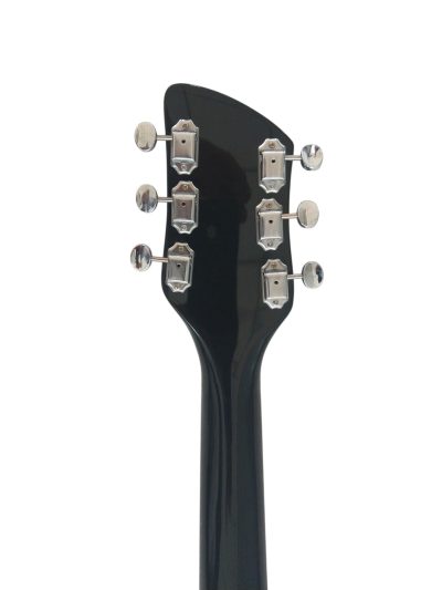 Custom Nova Black Jetglo 620 Solid Body Padauk Fretboard Guitar - Image 4