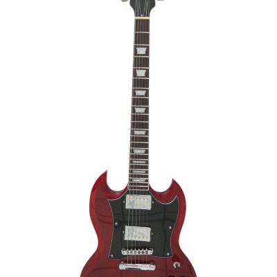 Custom Crown SG Cherry Red Angus Dual Humbucker Pickups Guitar - Image 7