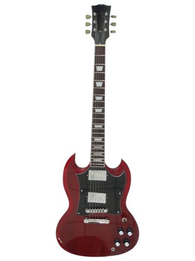 Custom Crown SG Cherry Red Angus Dual Humbucker Pickups Guitar - Image 7