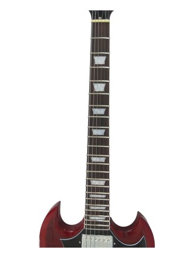 Custom Crown SG Cherry Red Angus Dual Humbucker Pickups Guitar - Image 6