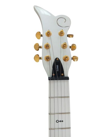 Custom Ember Prince Cloud Pearl White Electric Guitar - Image 8