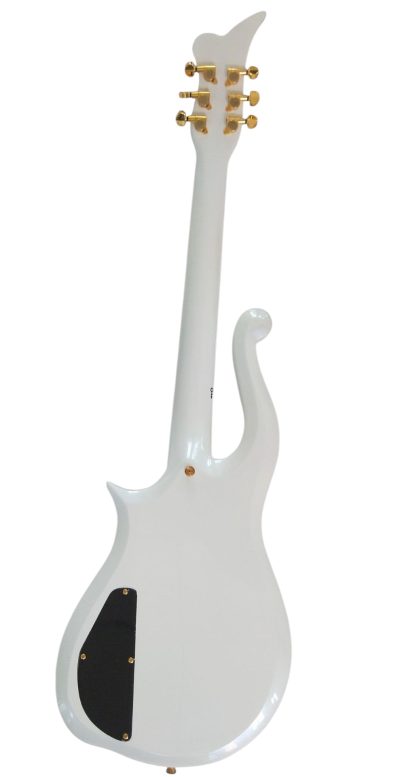 Custom Ember Prince Cloud Pearl White Electric Guitar - Image 7
