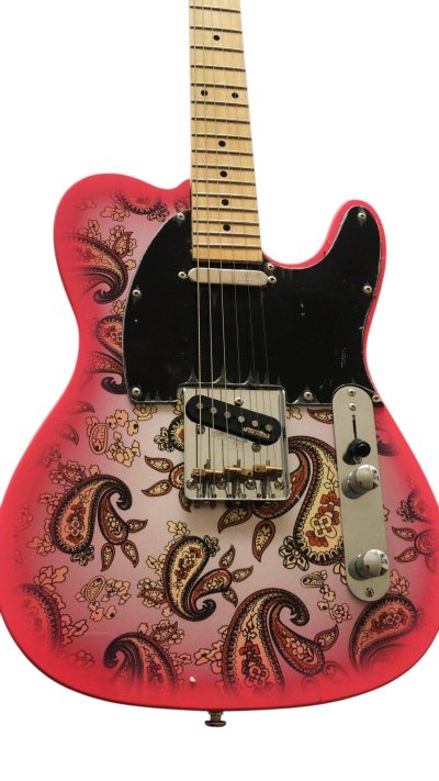 Custom Regent Pink Paisley Maple Fretboard 6 String Electric Guitar