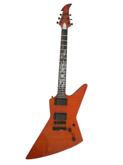 Custom Garnet James Hetfield Sun Inlay 6 String Electric Guitar - Image 3