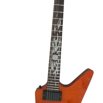 Custom Garnet James Hetfield Sun Inlay 6 String Electric Guitar - Image 6