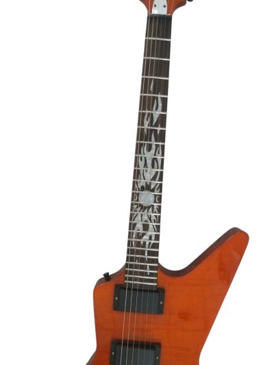 Custom Garnet James Hetfield Sun Inlay 6 String Electric Guitar - Image 6