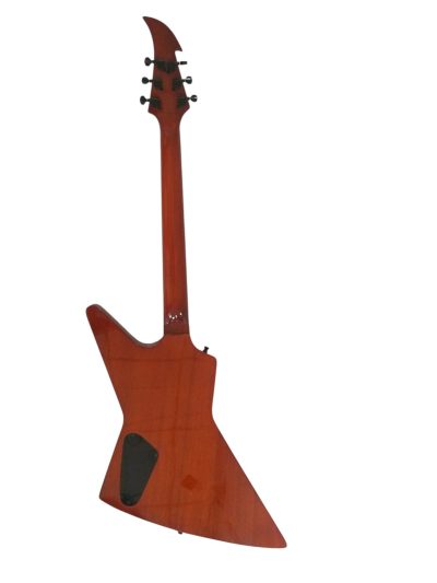 Custom Garnet James Hetfield Sun Inlay 6 String Electric Guitar - Image 4