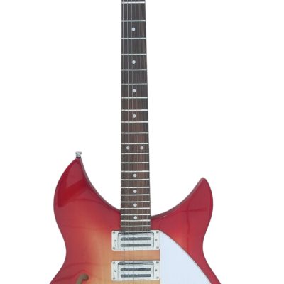 Custom Nova 325 Cherry Fireglo 6 String Fhole Neck Through Body 25.5 Inch Scale length - Image 8