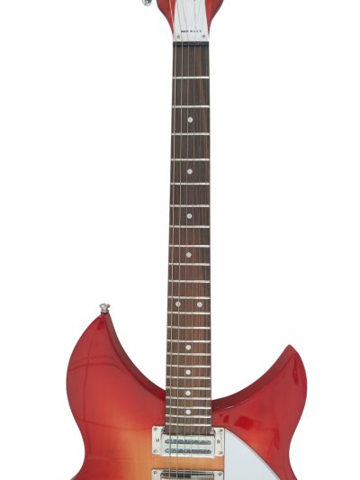 Custom Nova 325 Cherry Fireglo 6 String Fhole Neck Through Body 25.5 Inch Scale length - Image 5