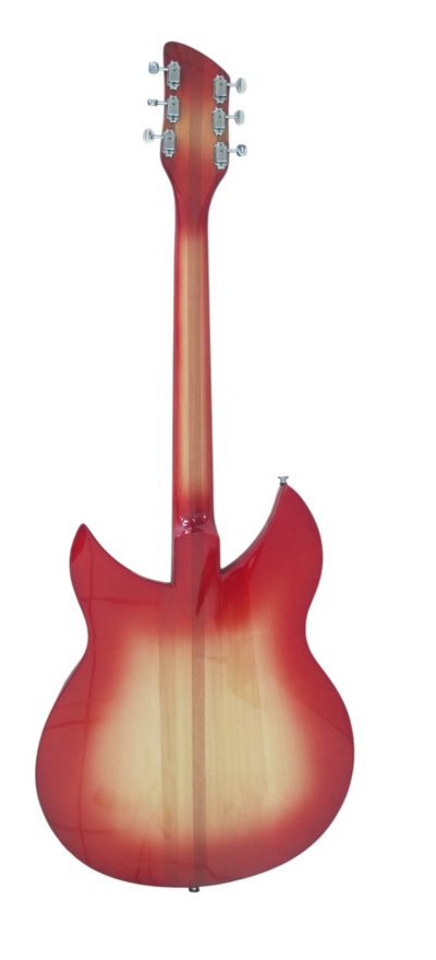 Custom Nova 325 Cherry Fireglo 6 String Fhole Neck Through Body 25.5 Inch Scale length - Image 4