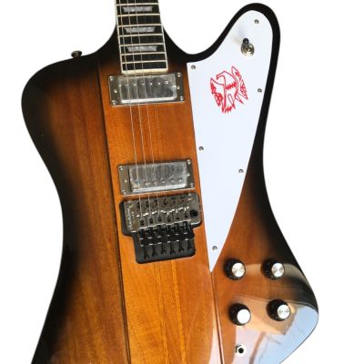 Custom Crown Firebird Platypus Vintage 6 String Tremolo Electric Guitar Mini Humbuckers