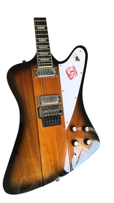 Custom Crown Firebird Platypus Vintage 6 String Tremolo Electric Guitar Mini Humbuckers