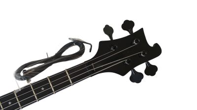 Custom Nova 4003 Black Jetglo 4 String Bass Neck Through Body Personalized Body Design - Image 4