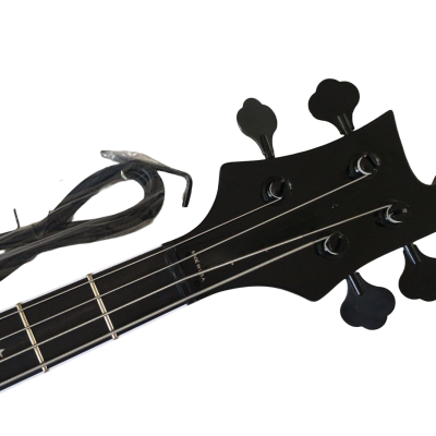 Custom Nova 4003 Black Jetglo 4 String Bass Neck Through Body Personalized Body Design - Image 4