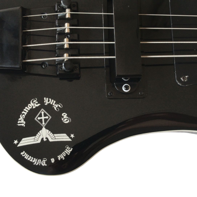 Custom Nova 4003 Black Jetglo 4 String Bass Neck Through Body Personalized Body Design - Image 7