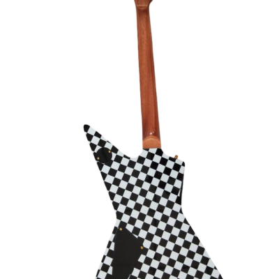 Custom Crown Rick Hamer Korina Checkerboard 6 String Electric Guitar - Image 4