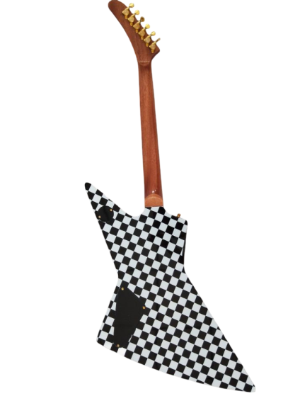 Custom Crown Rick Hamer Korina Checkerboard 6 String Electric Guitar - Image 4
