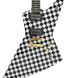 Custom Crown Rick Hamer Korina Checkerboard 6 String Electric Guitar