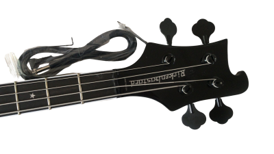 Custom Nova 4003 Black Jetglo 4 String Bass Neck Through Body Personalized Body Design - Image 3