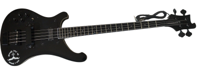 Custom Nova 4003 Black Jetglo 4 String Bass Neck Through Body Personalized Body Design - Image 2