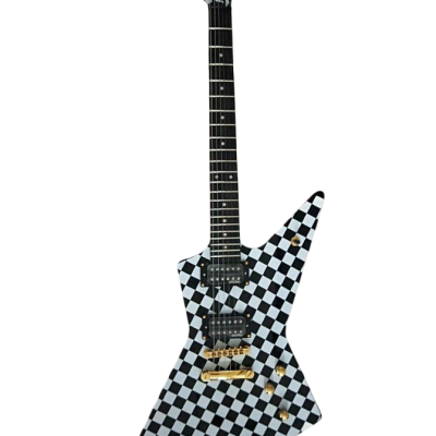 Custom Crown Rick Hamer Korina Checkerboard 6 String Electric Guitar - Image 5