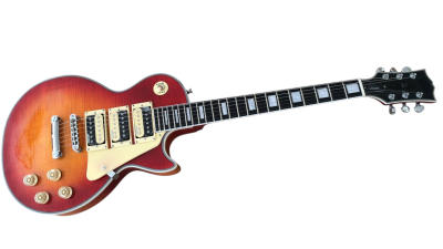 Custom Crown Heritage Cherry Sunburst Electric Guitar 3 Pickups - Image 2