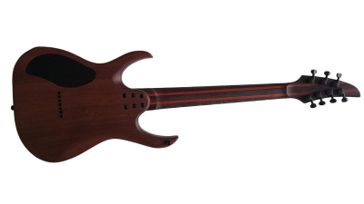 Custom Onyx Duvell Supernova Blue 7 String Guitar - Image 4